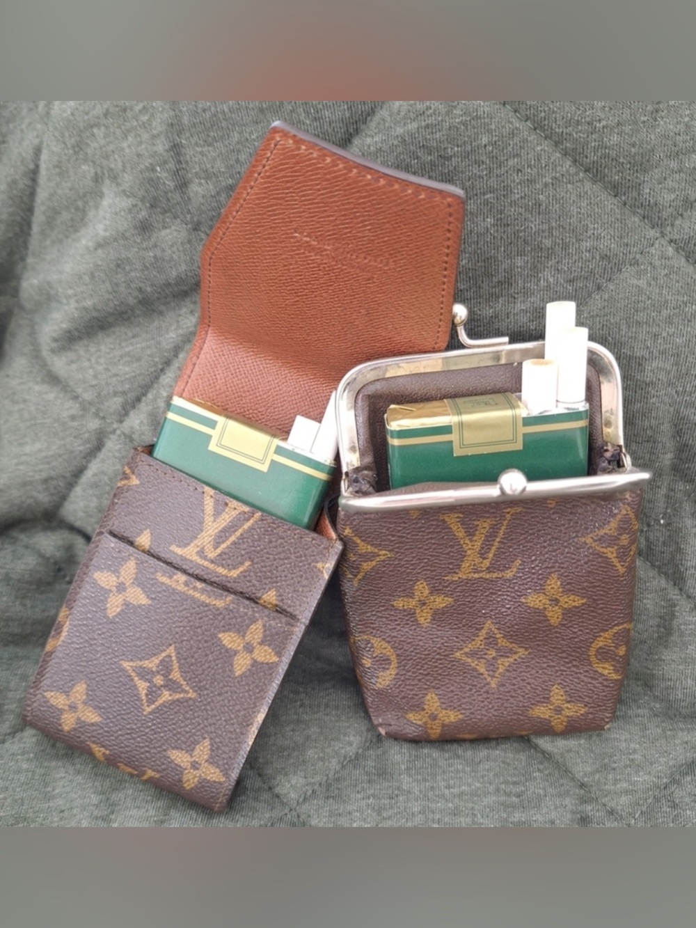 Louis Vuitton Monogram Etui Cigarette Case VTG Flap Made in France - Picture 1 of 8